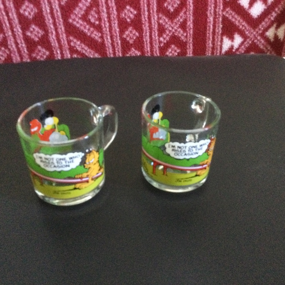 Vintage McDonald’s Garfield Glass Cups